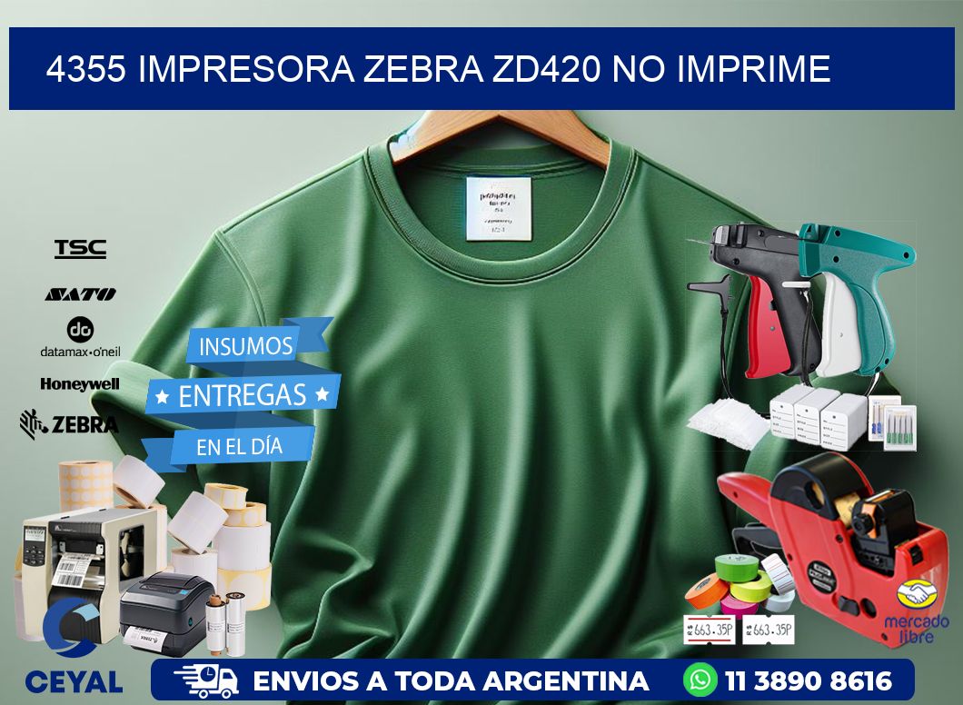 4355 Impresora Zebra ZD420 no imprime