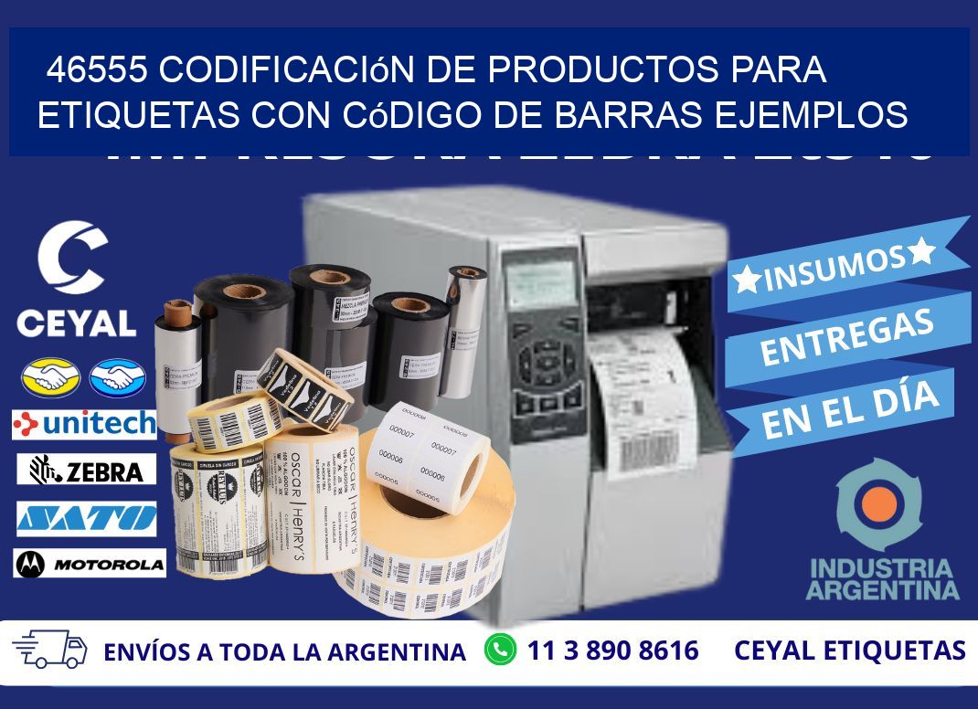 46555 Codificación de productos para etiquetas con código de barras ...