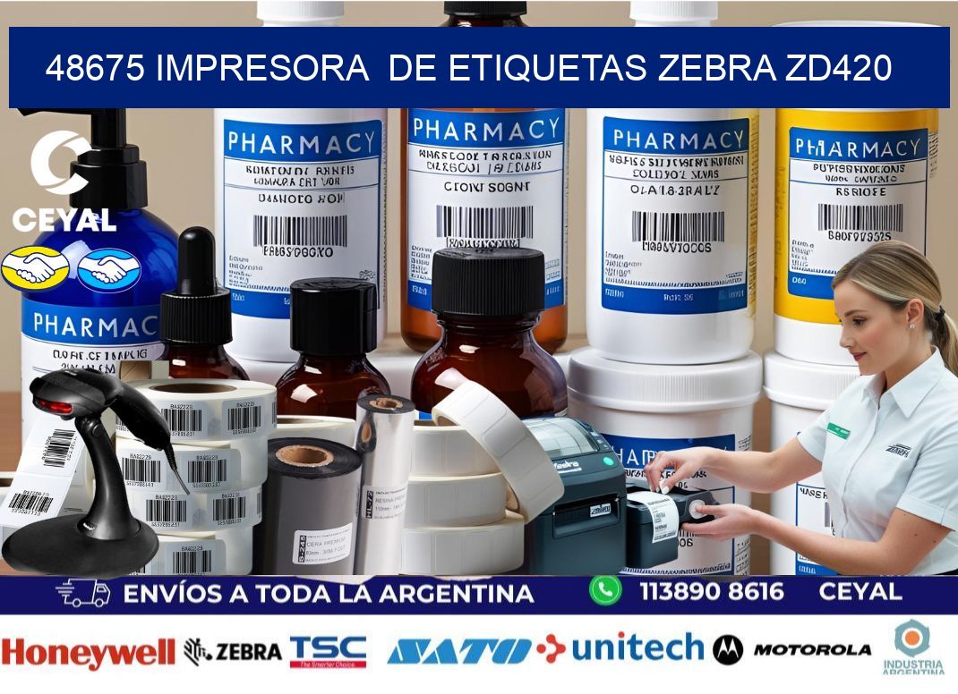 48675 impresora de etiquetas Zebra ZD420
