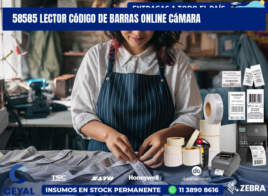58585 Lector código de barras online cámara