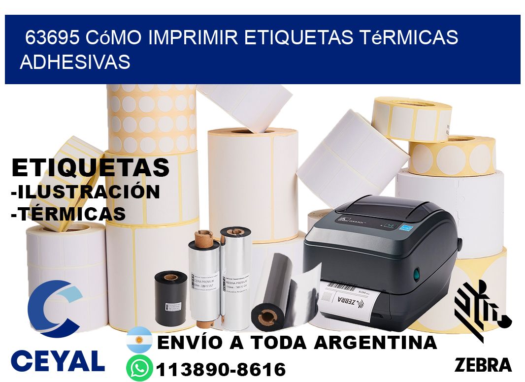 63695 cómo imprimir etiquetas térmicas adhesivas