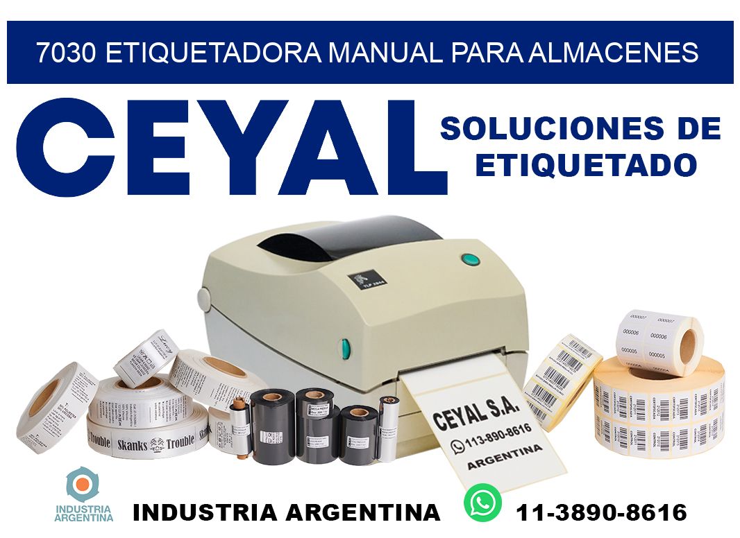 7030 etiquetadora manual para almacenes