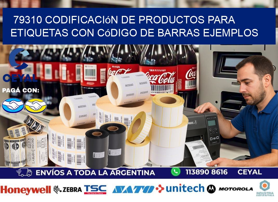 79310 Codificación de productos para etiquetas con código de barras ejemplos