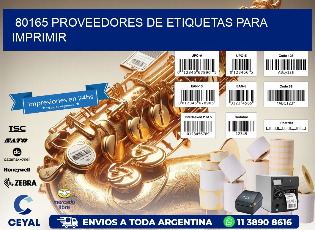 80165 proveedores de etiquetas para imprimir