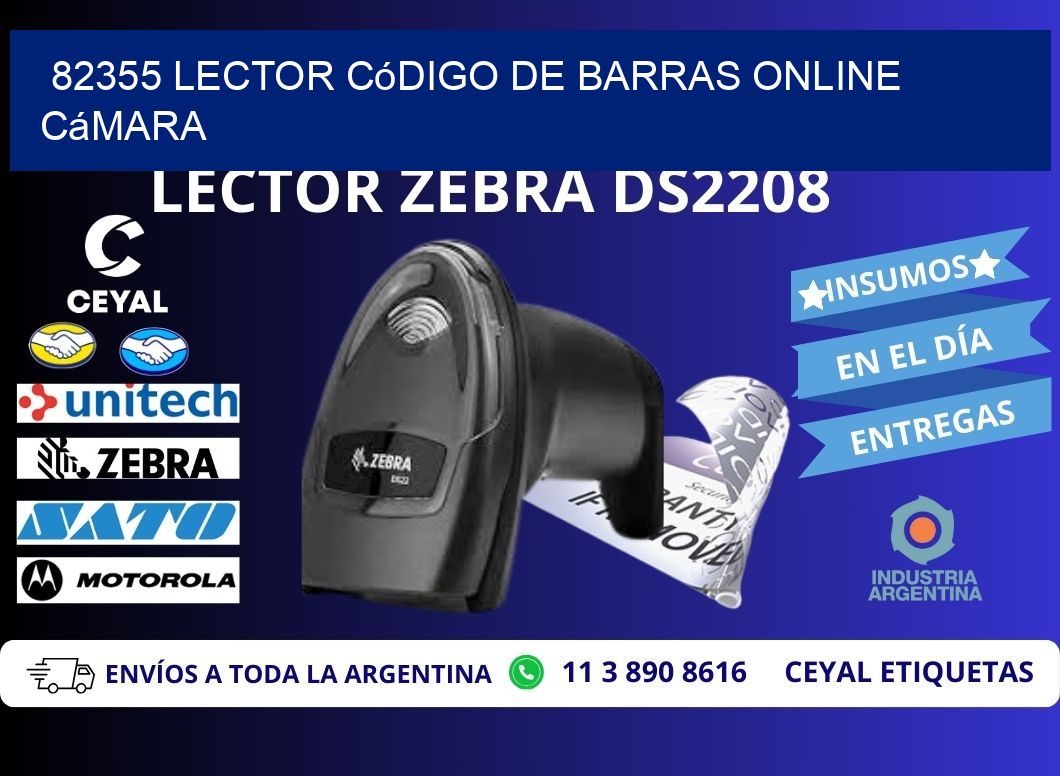 82355 Lector código de barras online cámara