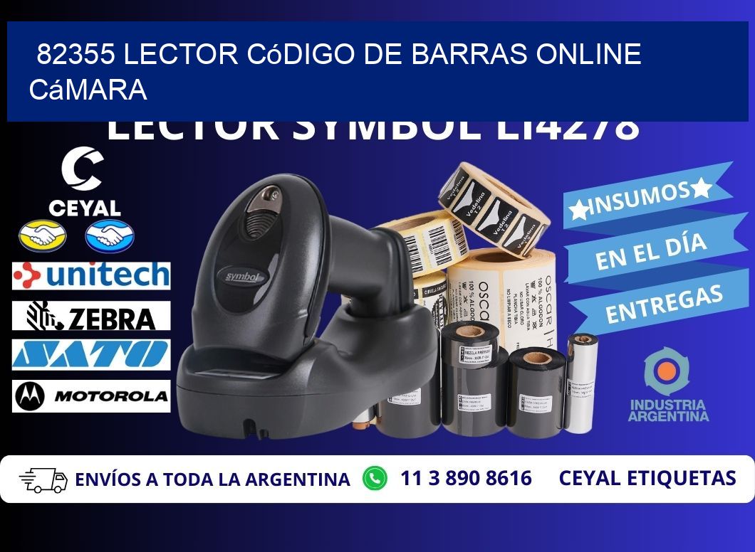 82355 Lector código de barras online cámara