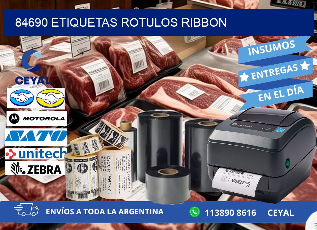 84690 Etiquetas rotulos ribbon