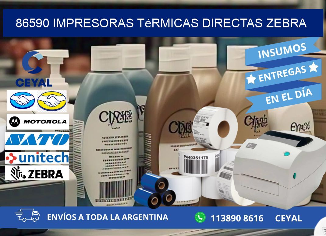 86590 impresoras térmicas directas zebra