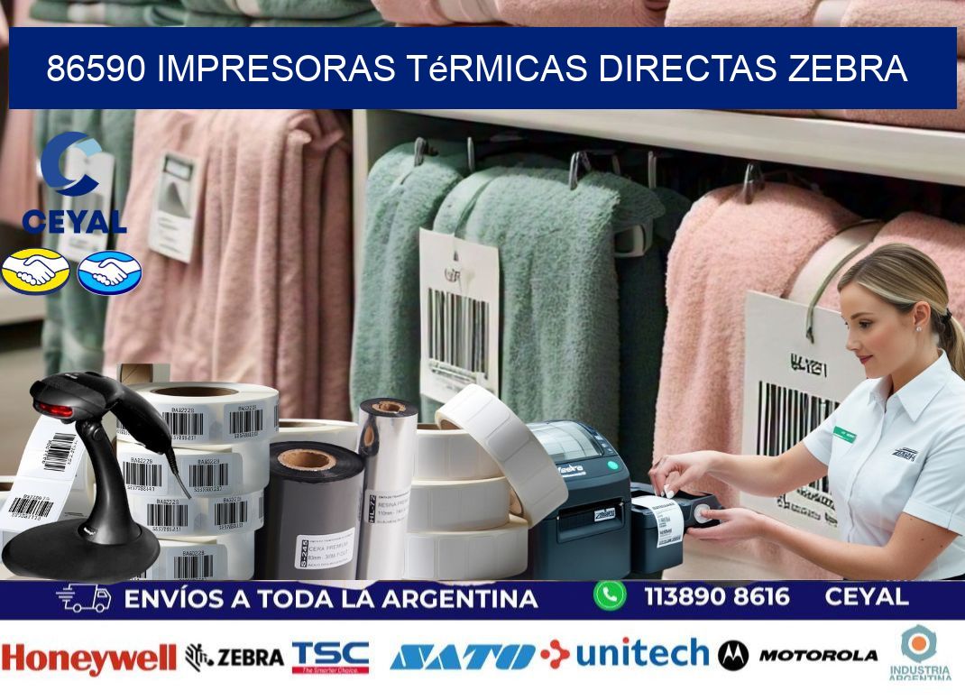 86590 impresoras térmicas directas zebra