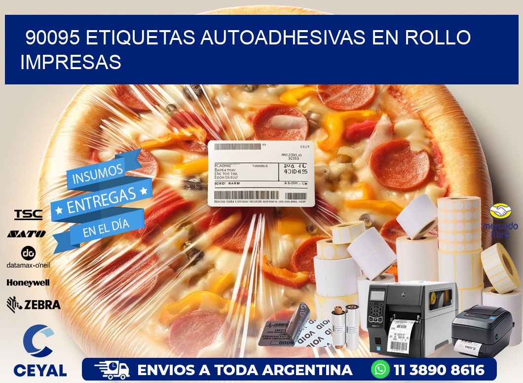 90095 Etiquetas autoadhesivas en rollo impresas