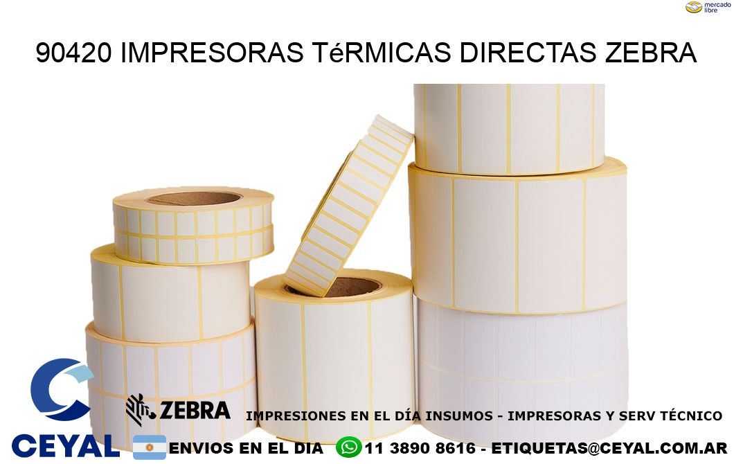 90420 impresoras térmicas directas zebra