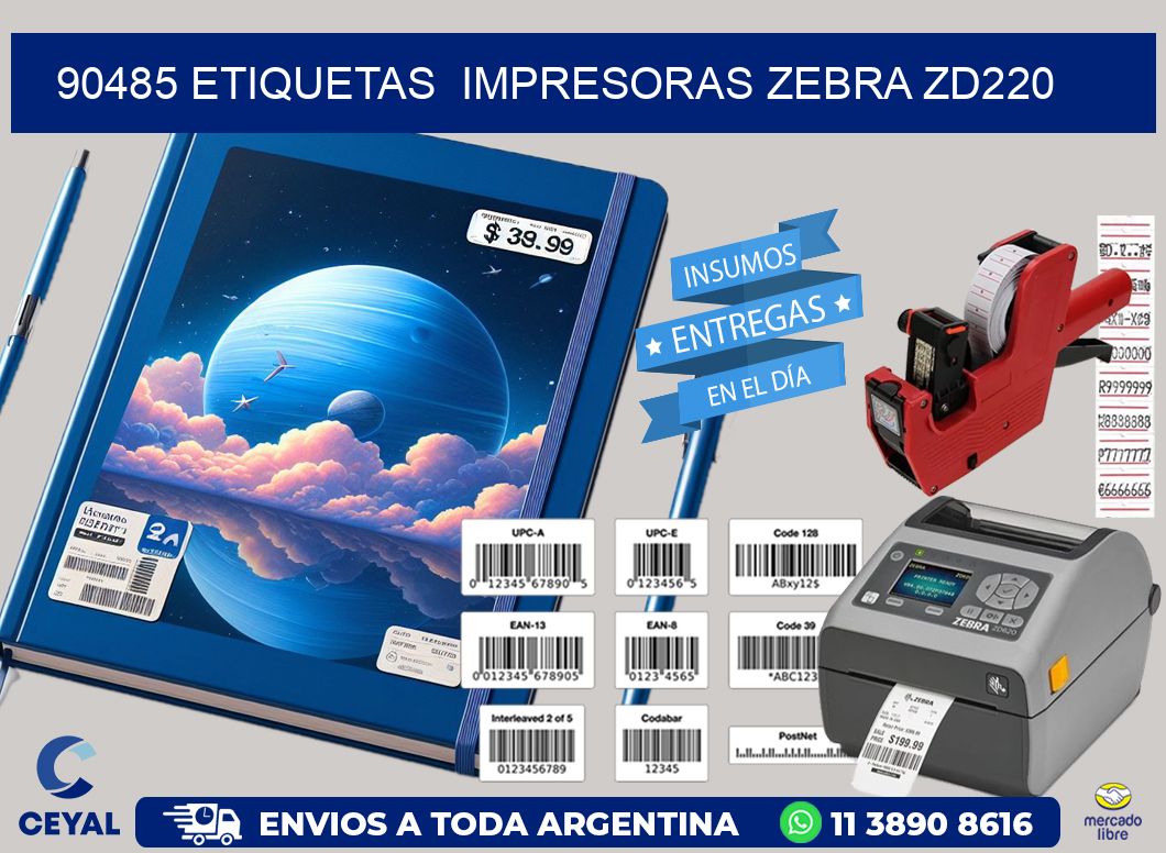 90485 etiquetas  impresoras zebra zd220
