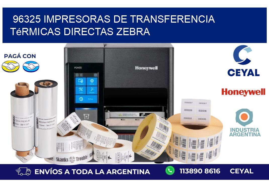 96325 impresoras de Transferencia  térmicas directas zebra