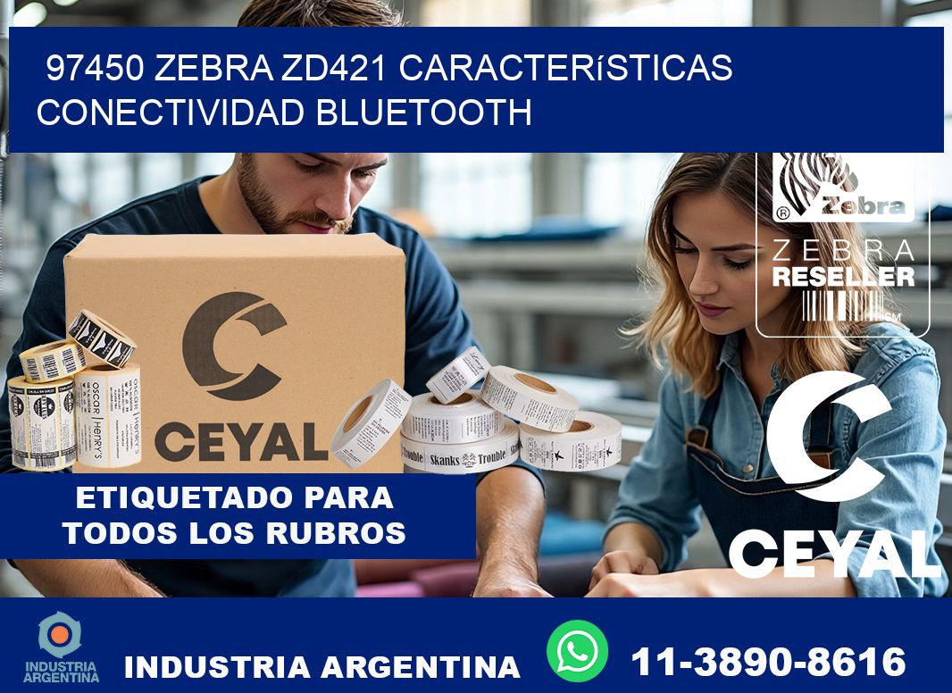 97450 Zebra ZD421 características conectividad Bluetooth