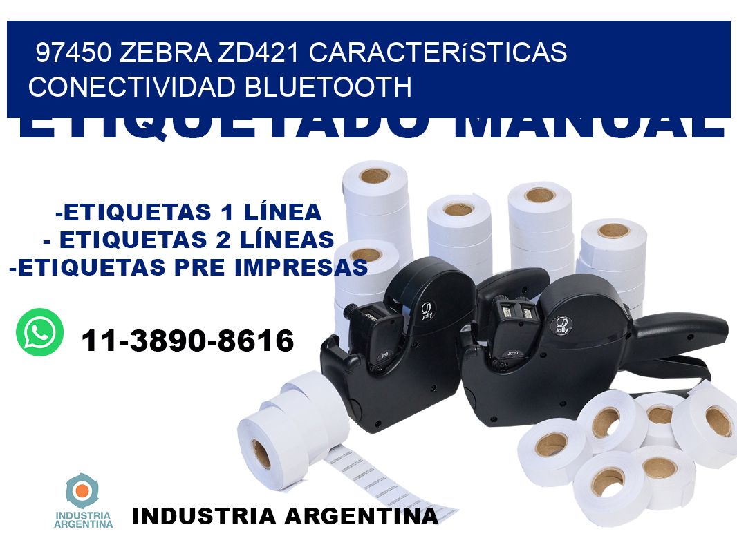 97450 Zebra ZD421 características conectividad Bluetooth