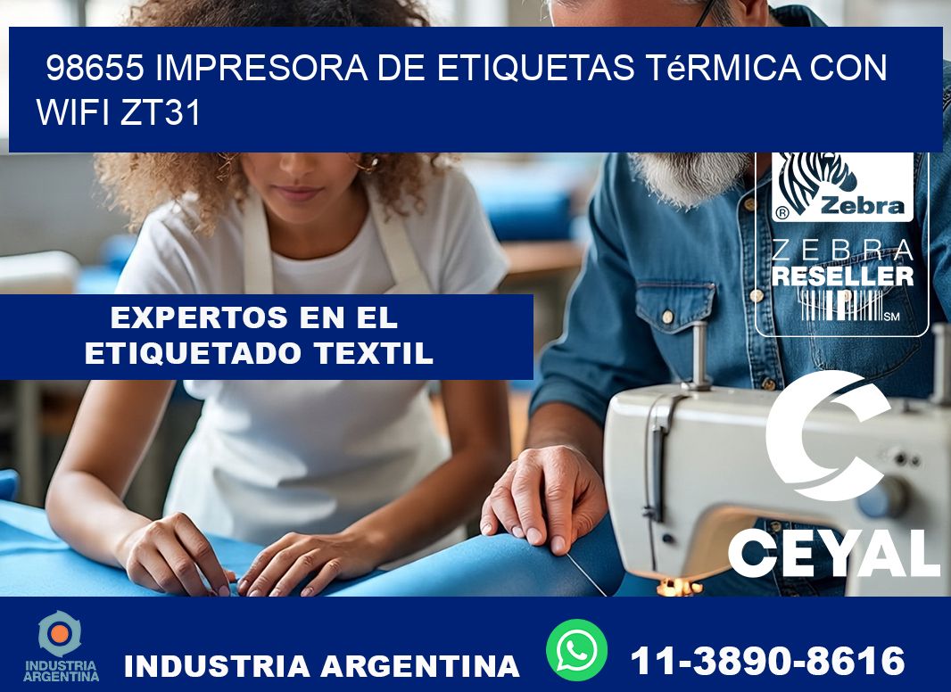 98655 impresora de etiquetas térmica con wifi ZT31