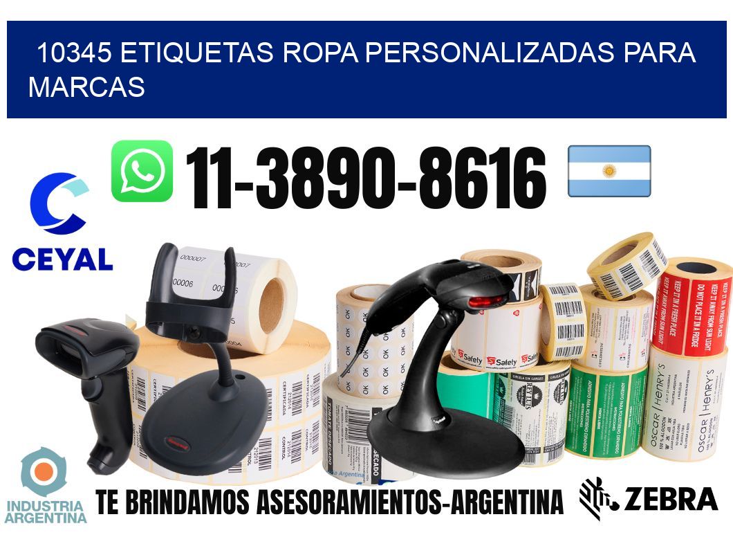 10345 Etiquetas ropa personalizadas para marcas