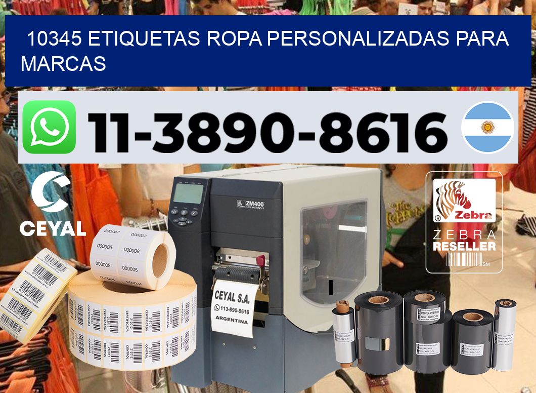 10345 Etiquetas ropa personalizadas para marcas