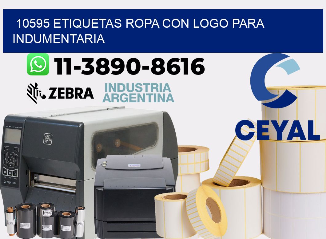10595 Etiquetas ropa con logo para indumentaria