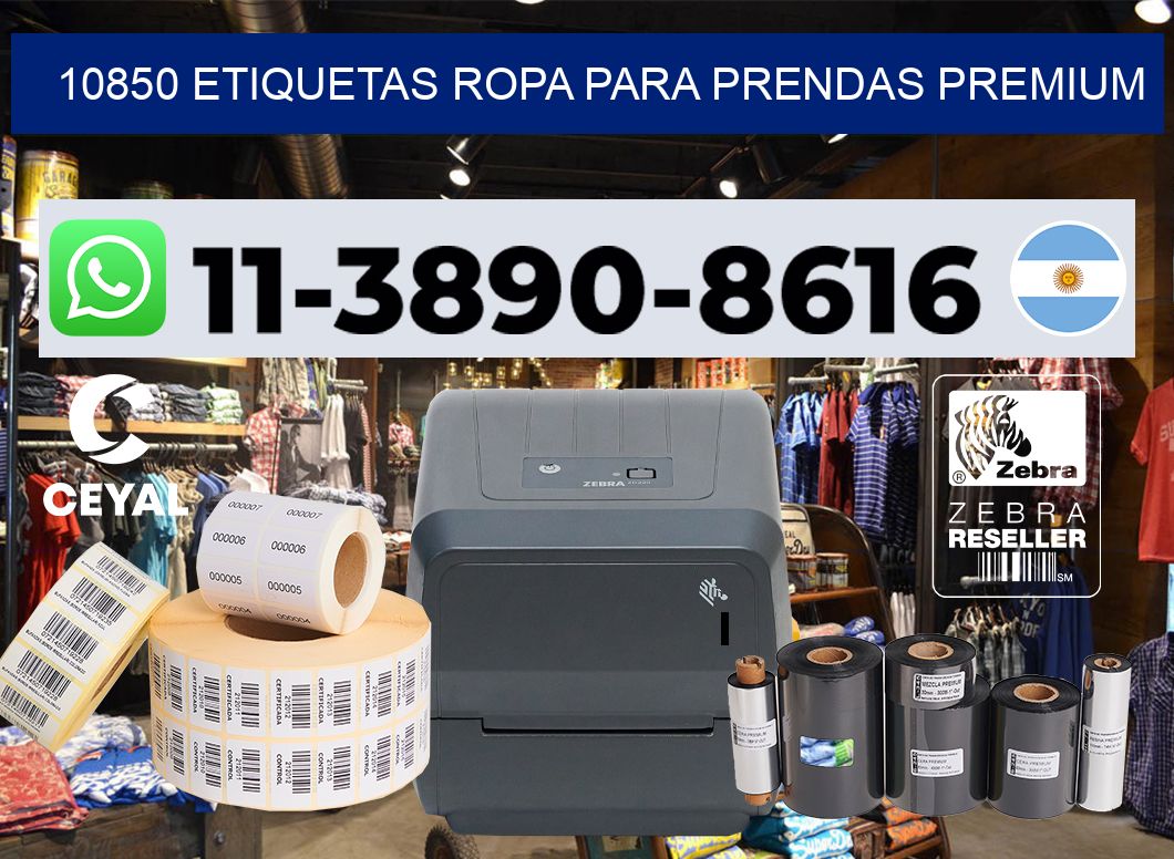 10850 Etiquetas ropa para prendas premium