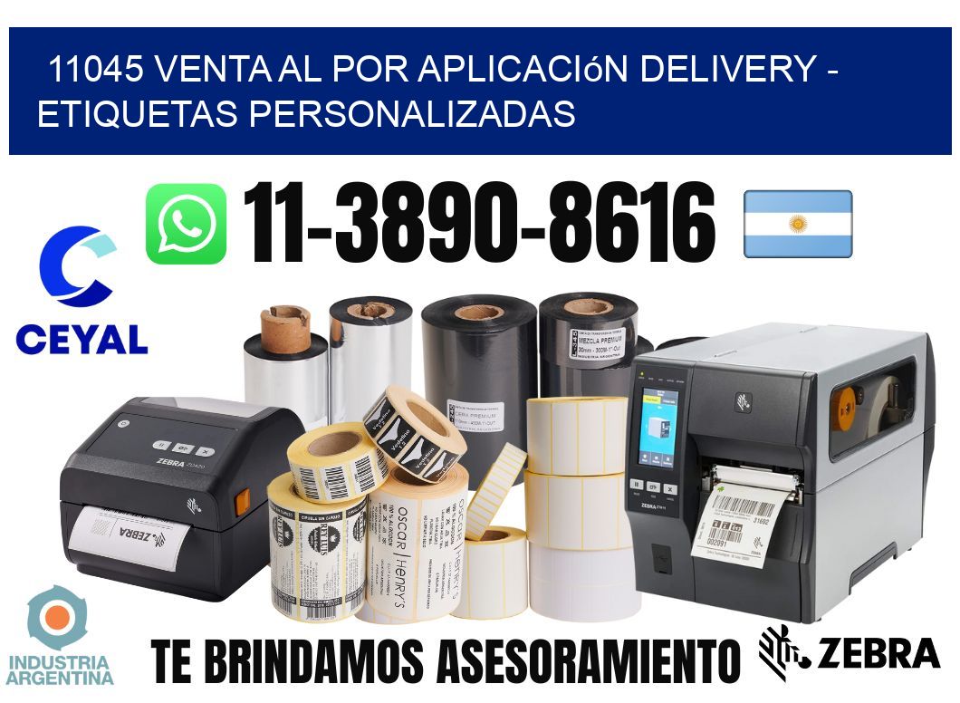11045 Venta al Por Aplicación delivery - Etiquetas Personalizadas