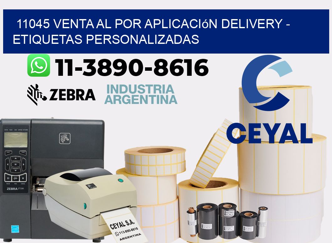 11045 Venta al Por Aplicación delivery - Etiquetas Personalizadas
