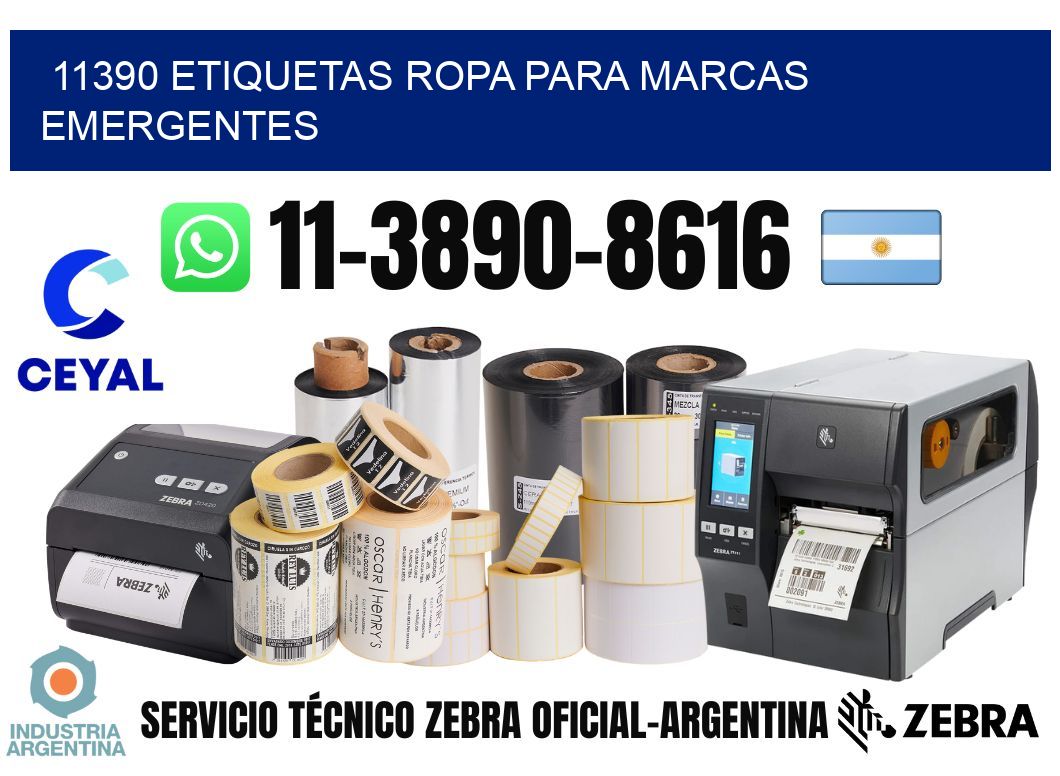 11390 Etiquetas ropa para marcas emergentes