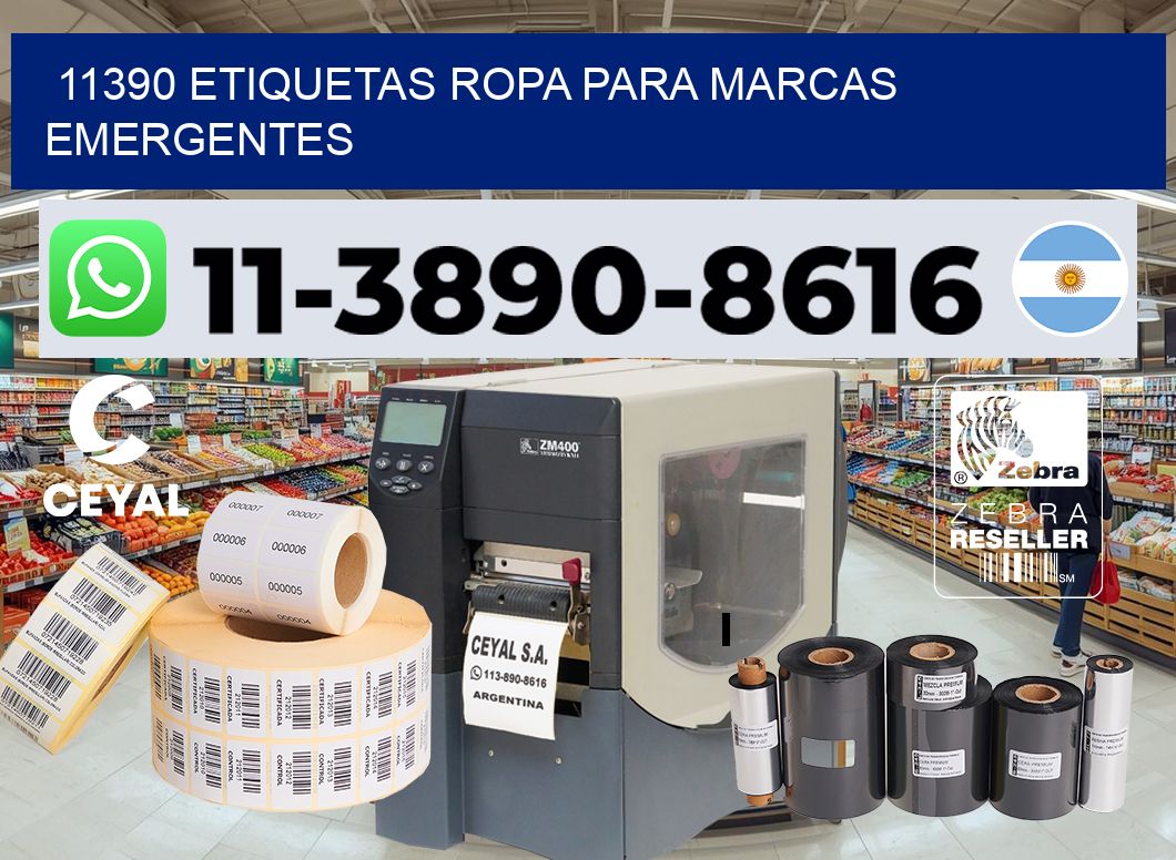 11390 Etiquetas ropa para marcas emergentes
