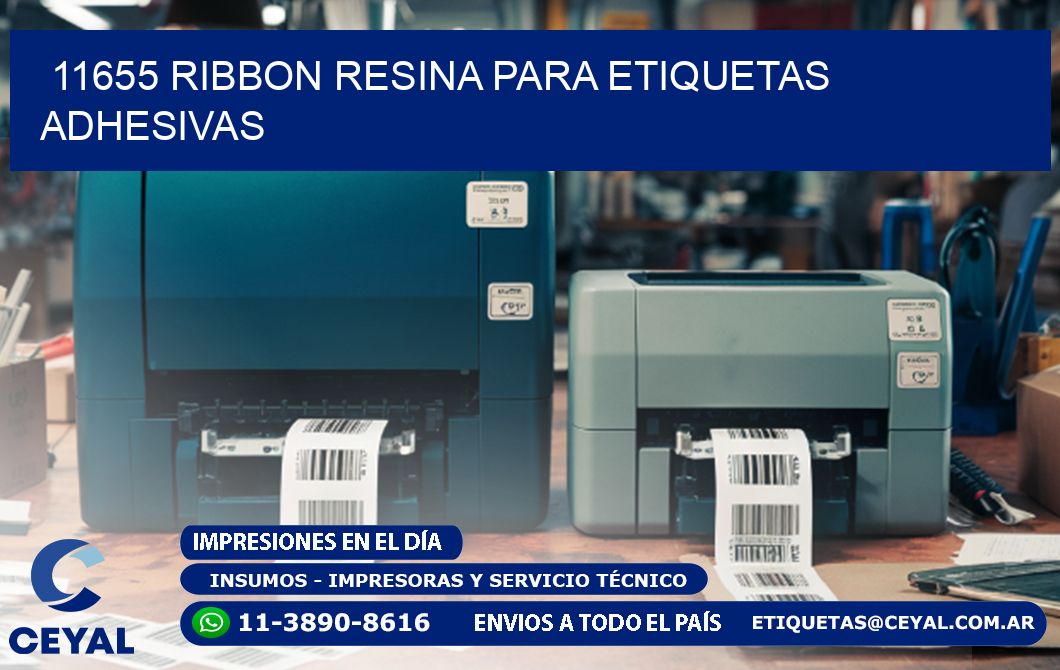 11655 ribbon resina para etiquetas adhesivas