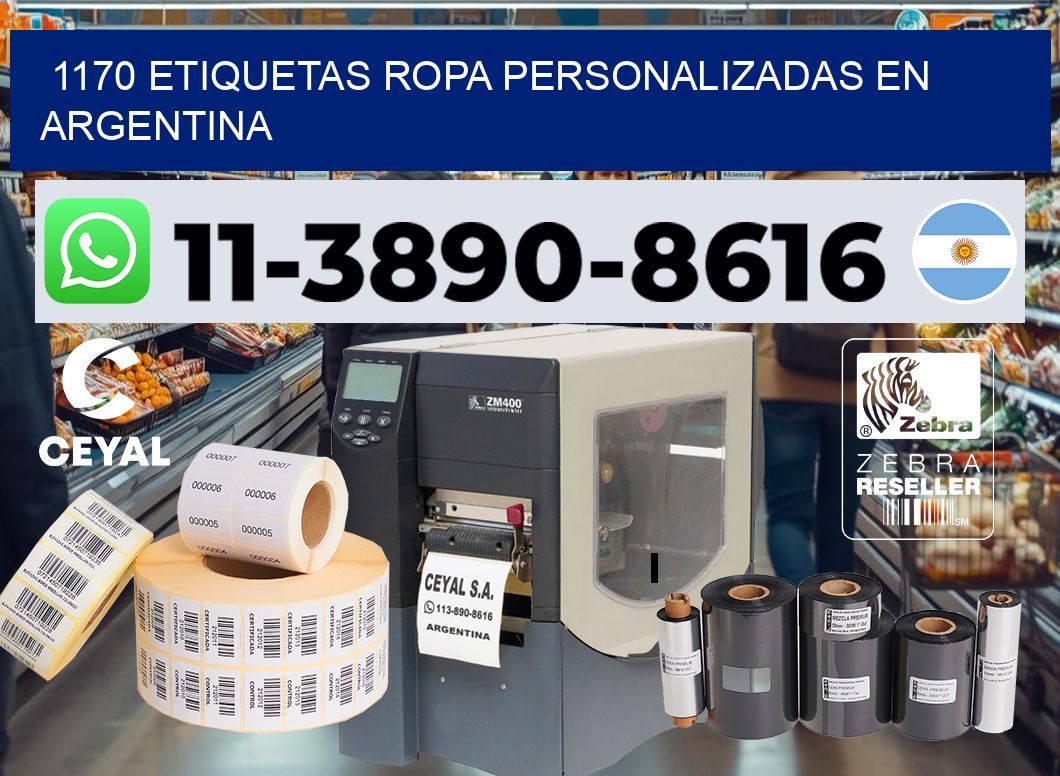 1170 Etiquetas ropa personalizadas en Argentina