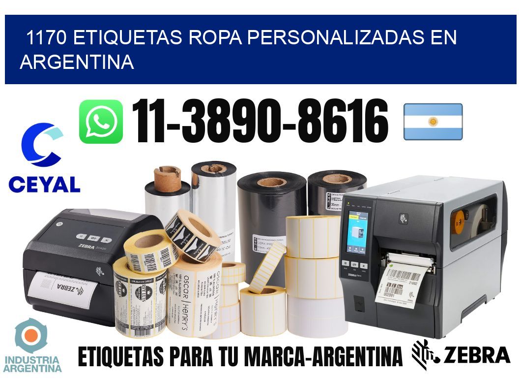 1170 Etiquetas ropa personalizadas en Argentina