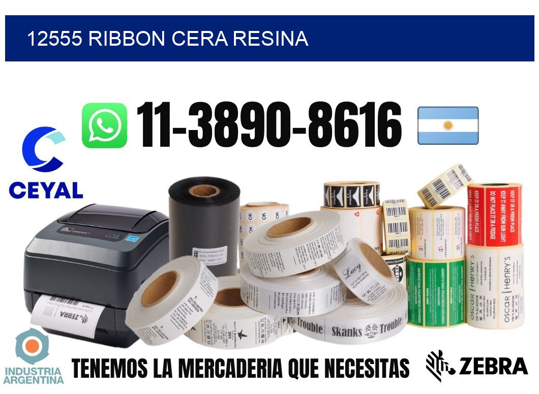 12555 ribbon cera resina