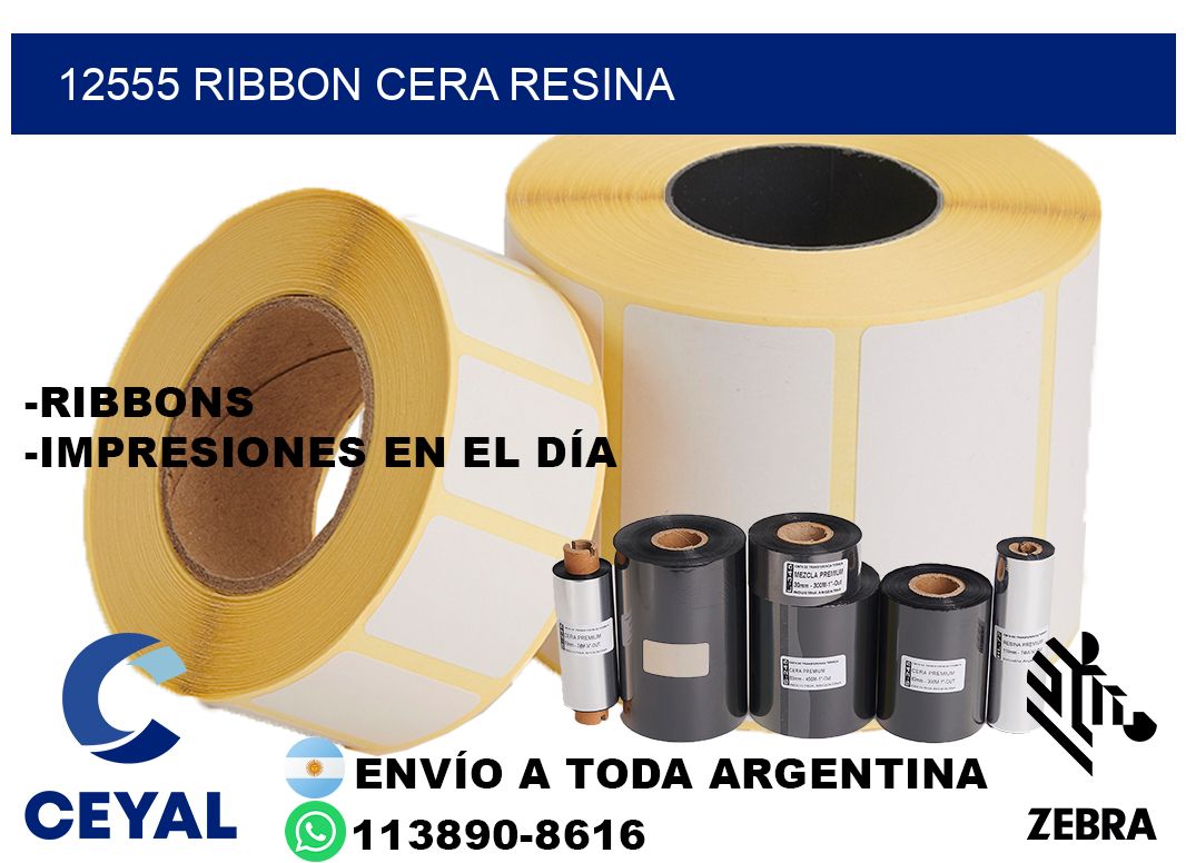 12555 ribbon cera resina