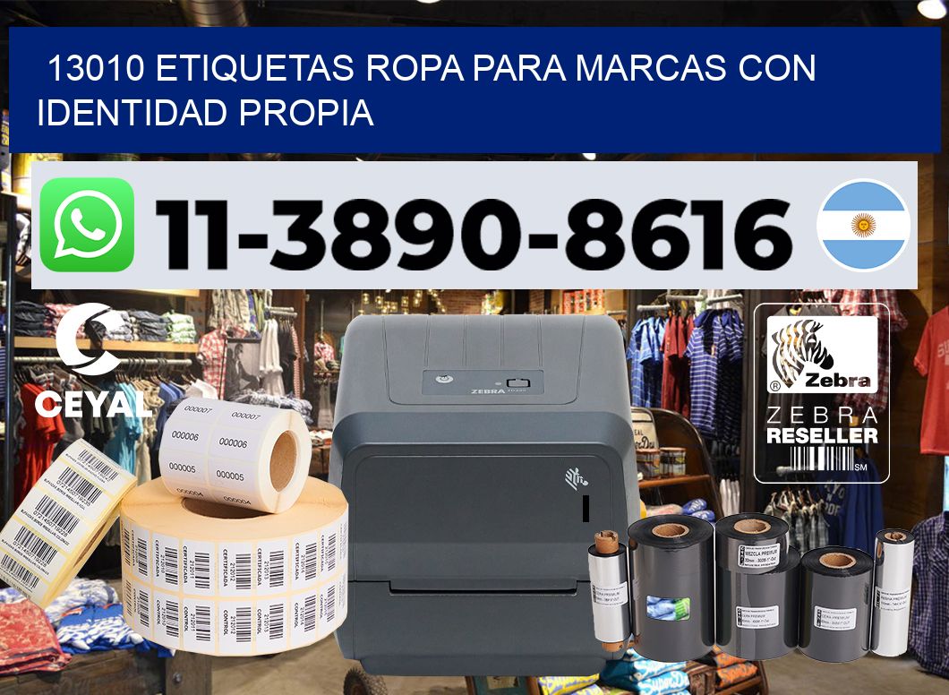 13010 Etiquetas ropa para marcas con identidad propia