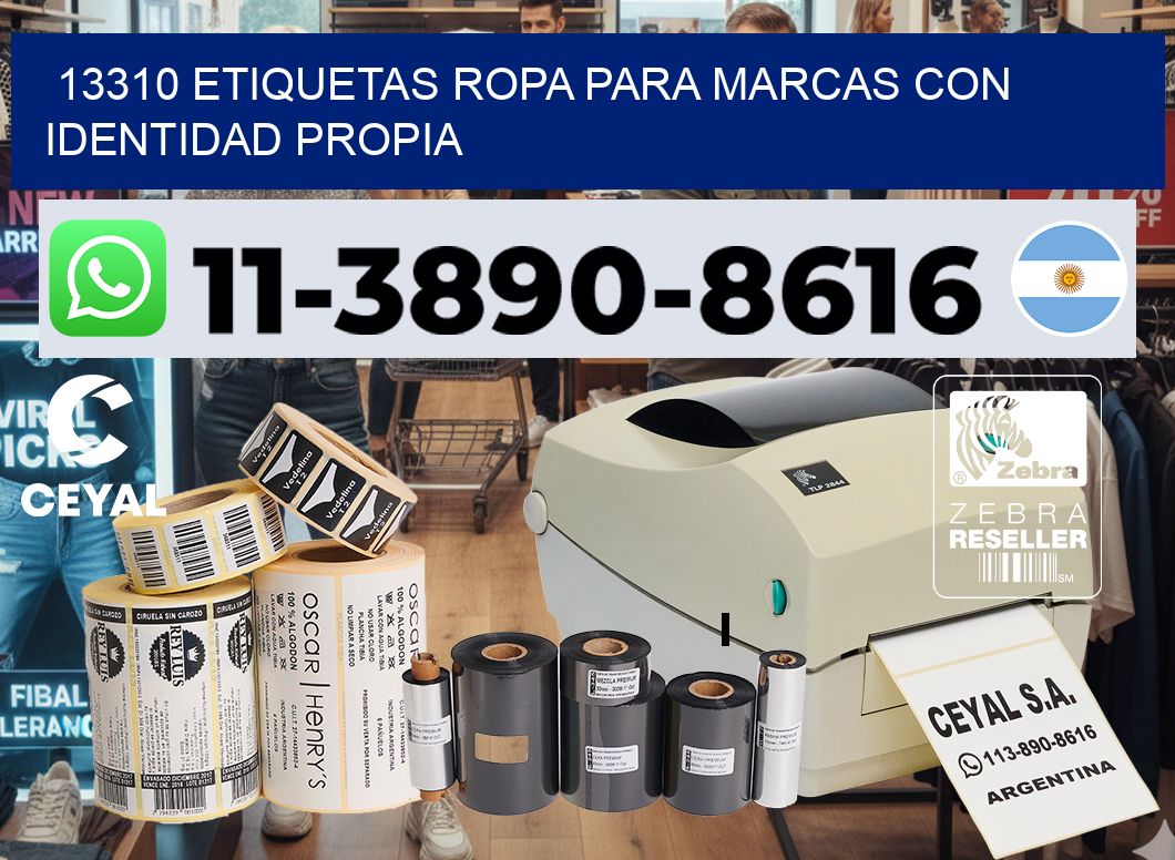 13310 Etiquetas ropa para marcas con identidad propia