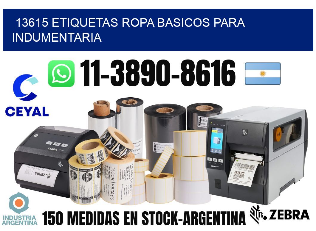 13615 Etiquetas ropa basicos para indumentaria