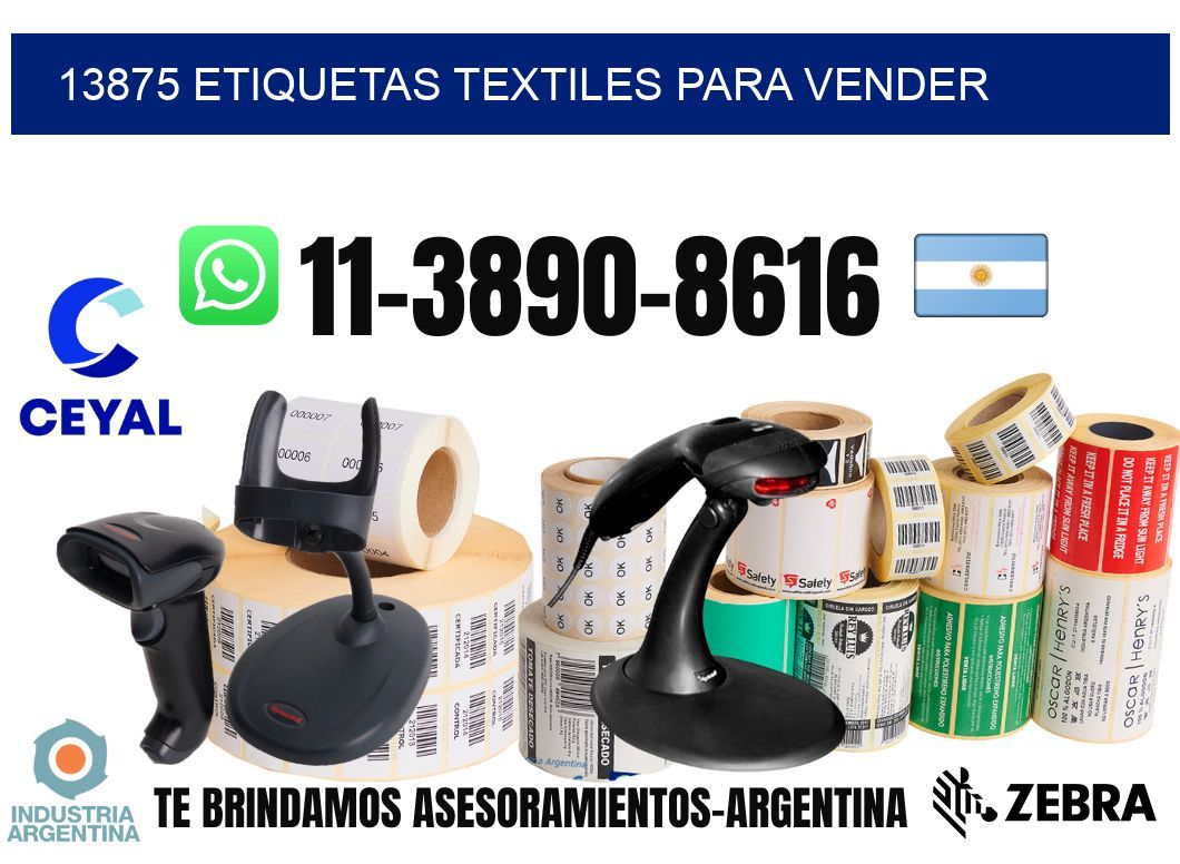 13875 Etiquetas textiles para vender