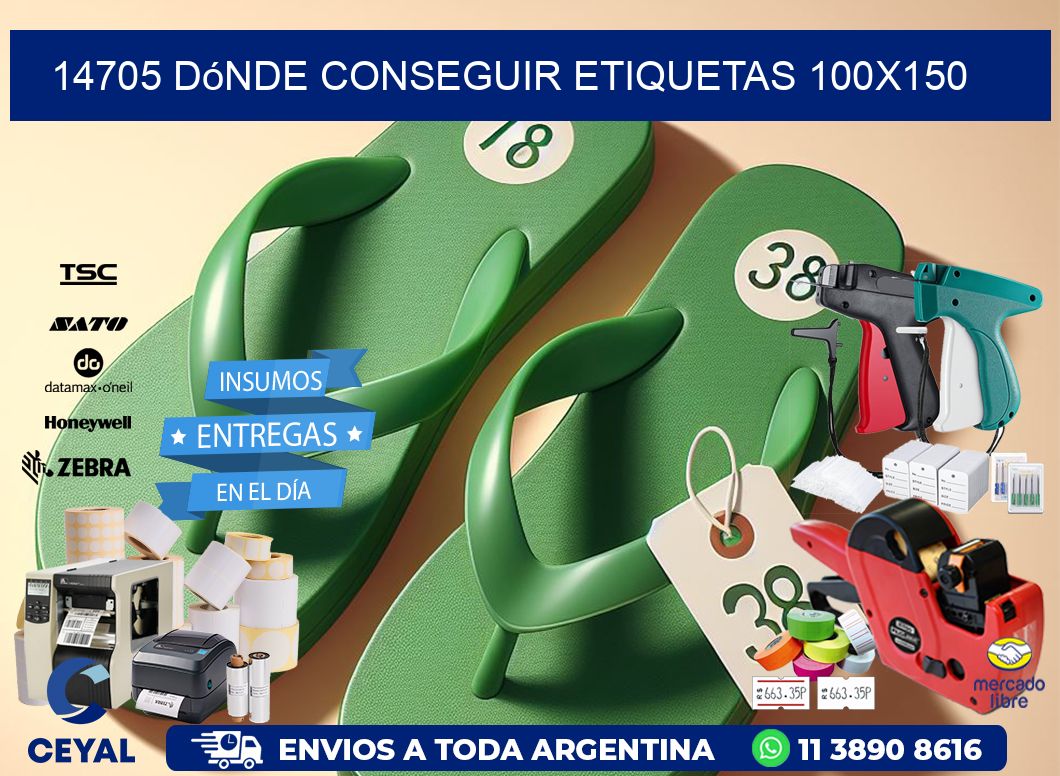 14705 dónde conseguir etiquetas 100x150