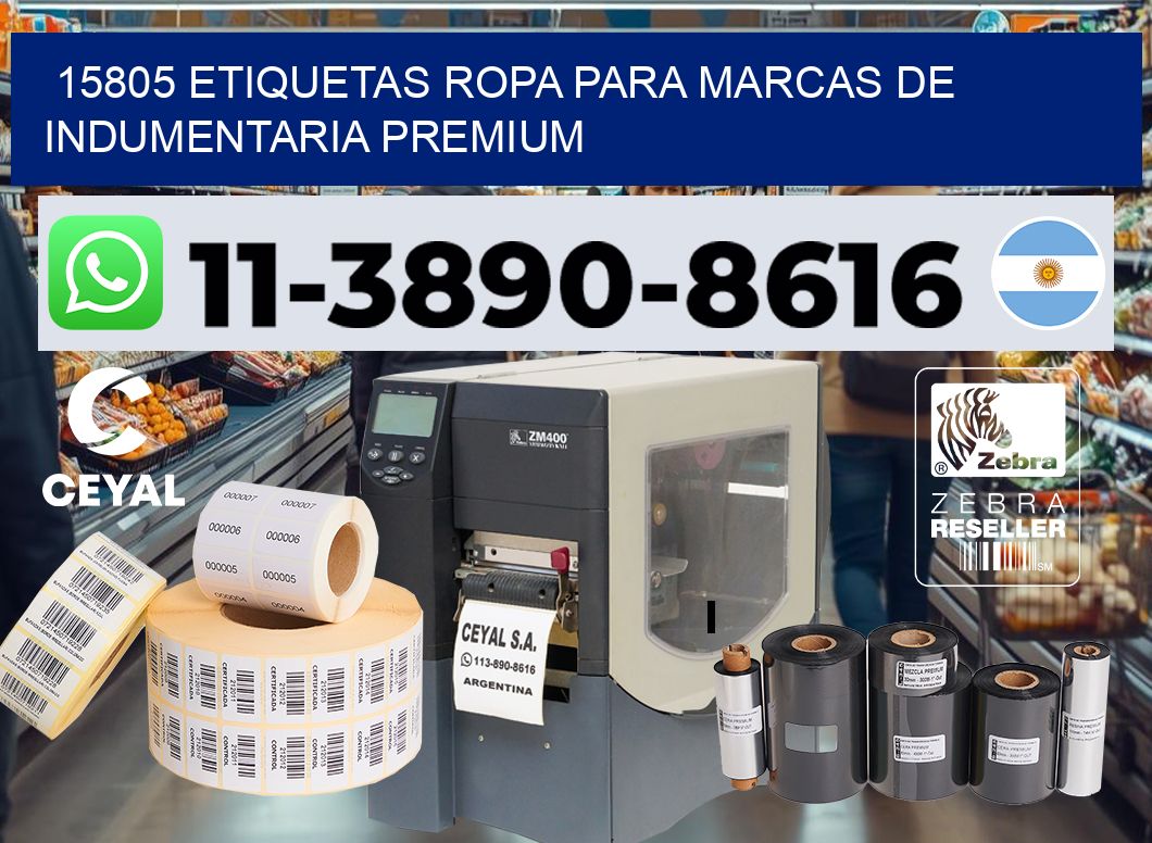 15805 Etiquetas ropa para marcas de indumentaria premium