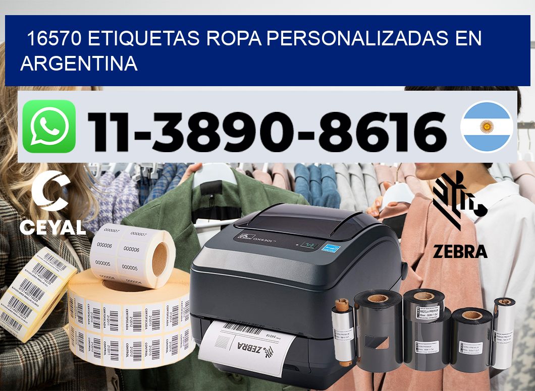 16570 Etiquetas ropa personalizadas en Argentina