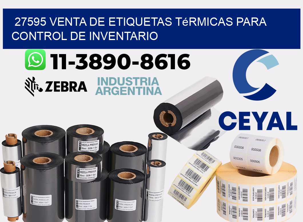 27595 venta de etiquetas térmicas para control de inventario