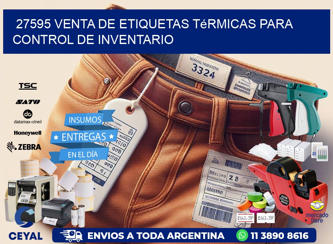 27595 venta de etiquetas térmicas para control de inventario