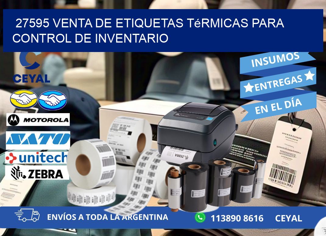27595 venta de etiquetas térmicas para control de inventario