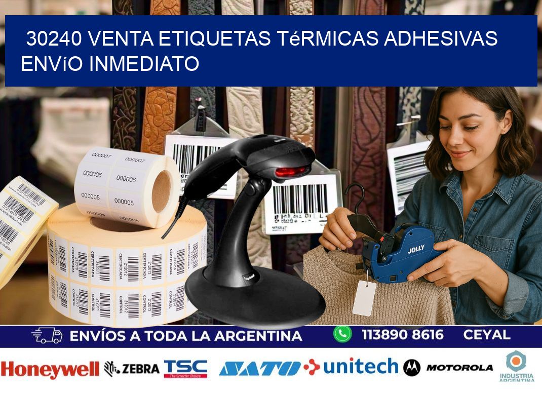 30240 venta etiquetas térmicas adhesivas envío inmediato