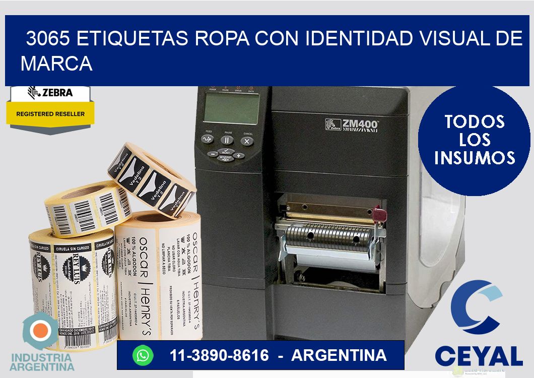 3065 Etiquetas ropa con identidad visual de marca
