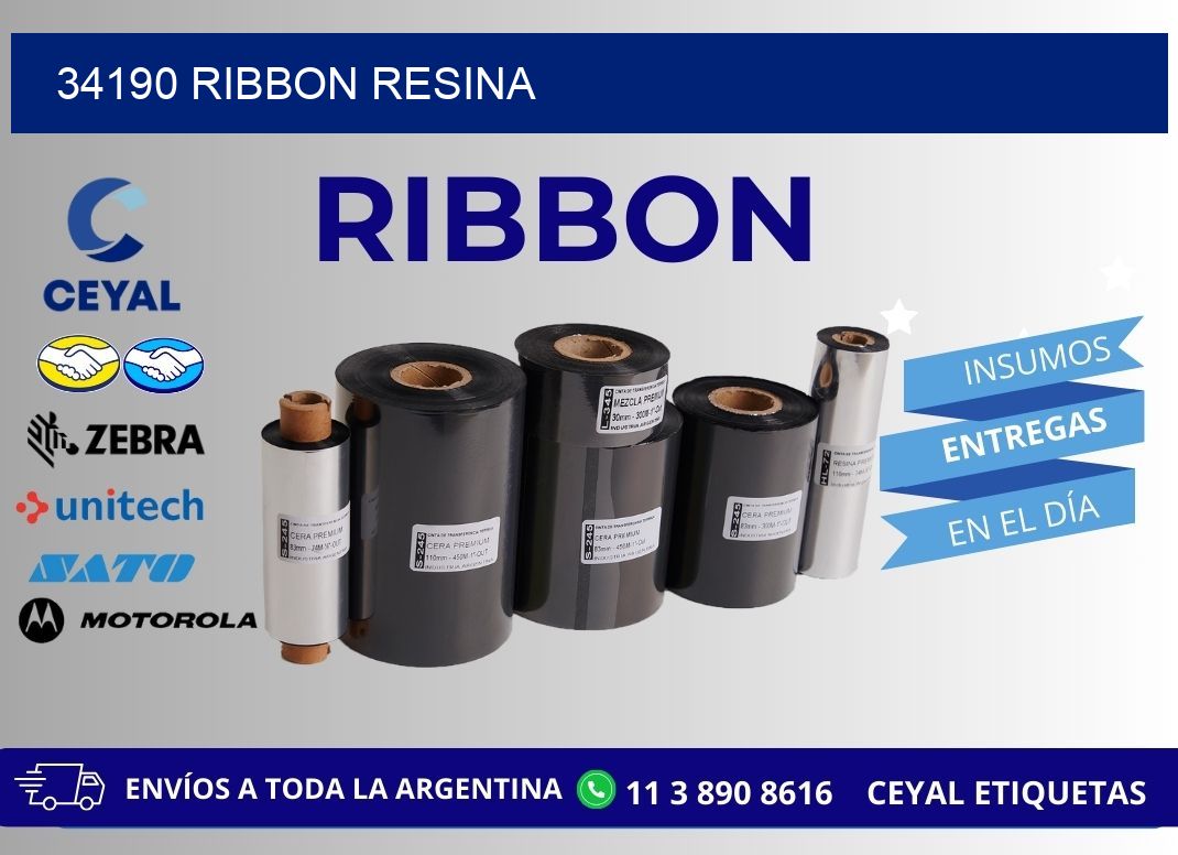 34190 ribbon resina