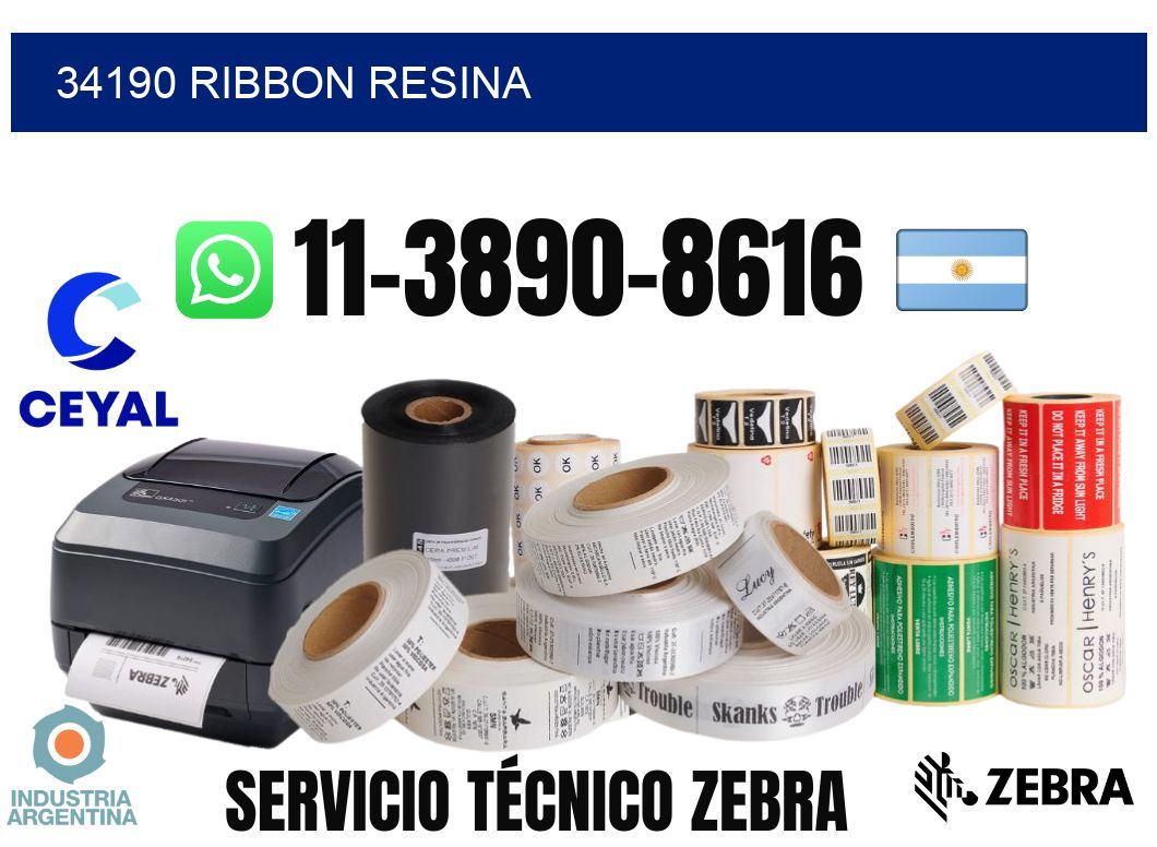 34190 ribbon resina
