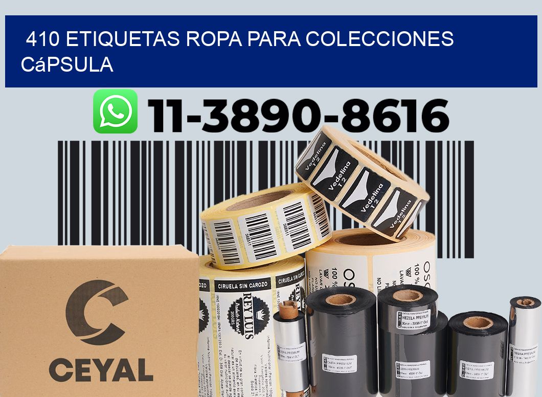 410 Etiquetas ropa para colecciones cápsula