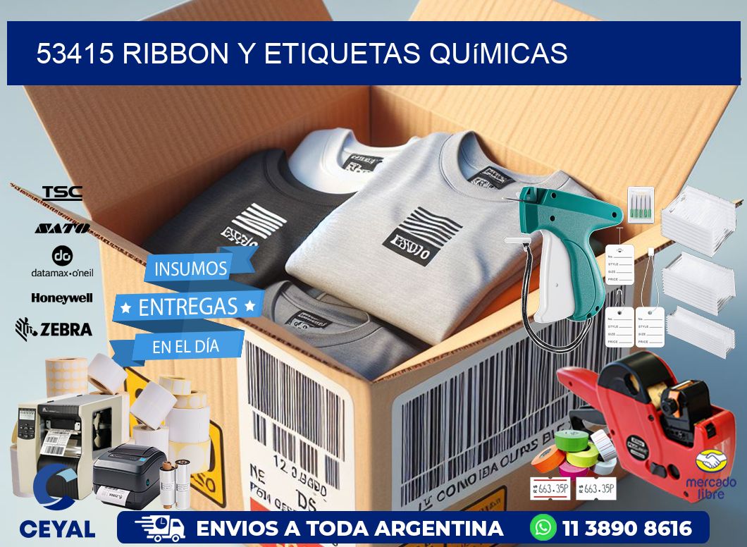 53415 ribbon y etiquetas químicas