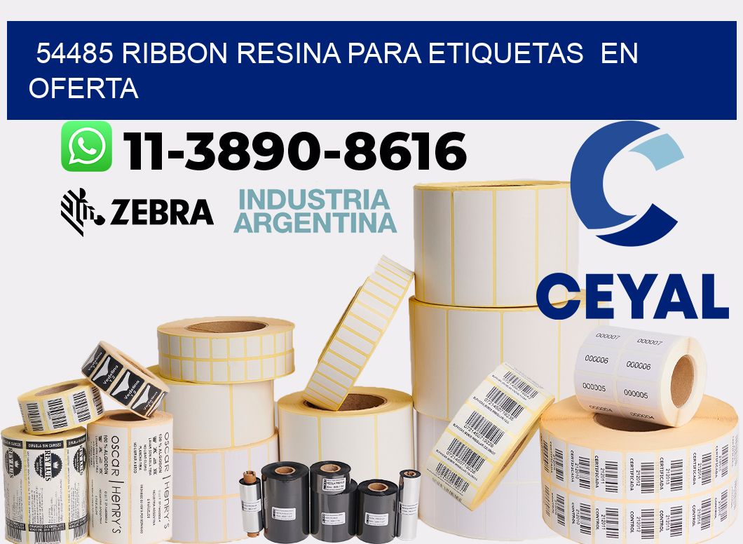 54485 ribbon resina para etiquetas  en oferta